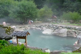 Huife Hot Springs from Pucon an Oasis between Volc