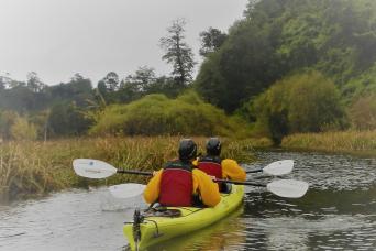 Scenic Kayak, Row between volcanoes Half-day