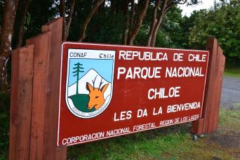 Darwin's footprint at Chiloé National Park