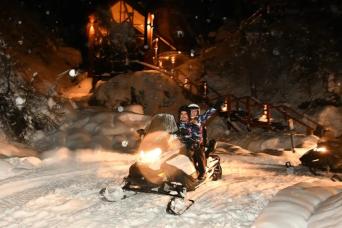 Snowmobile Adventure & Dinner at La Cueva Catedral