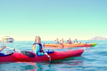 Kayaking at Lake Titicaca