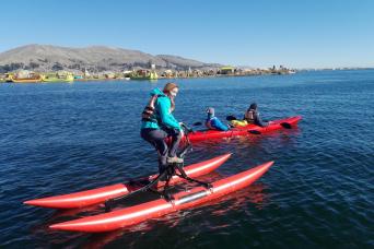 Water Bike at Lake Titicaca