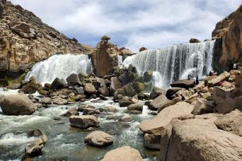 Pillones Waterfalls and Imata Stone Forest