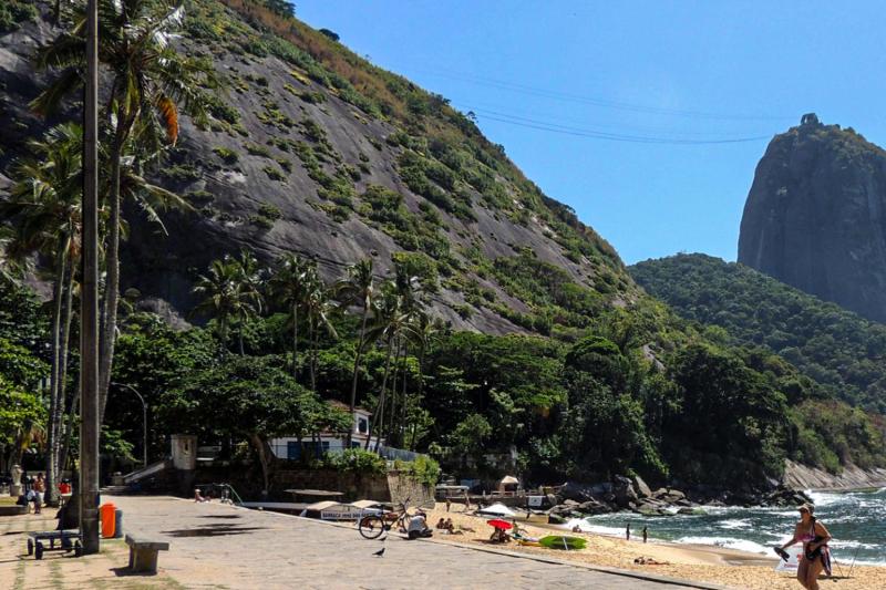 The Sugar Loaf seen from Vermelha beach