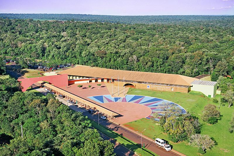 An aerial view from the Iguassu National Park