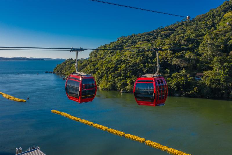 From Florianópolis: Balneário Camboriú & Unipraias Cable Car Tour: Full Day