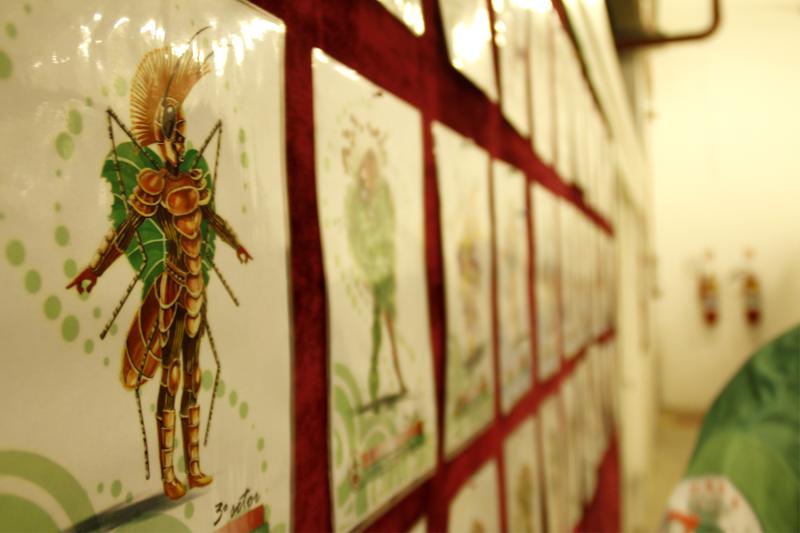 Art on the paper before turning into the amazing costumes you see parading on the Sambodrome