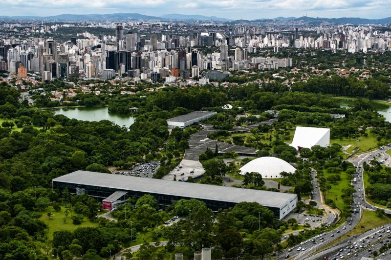 The huge and awesome Ibirapuera Park