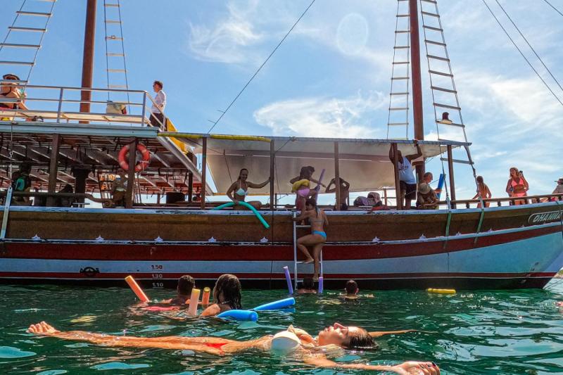 Enjoy swimming in pristine waters