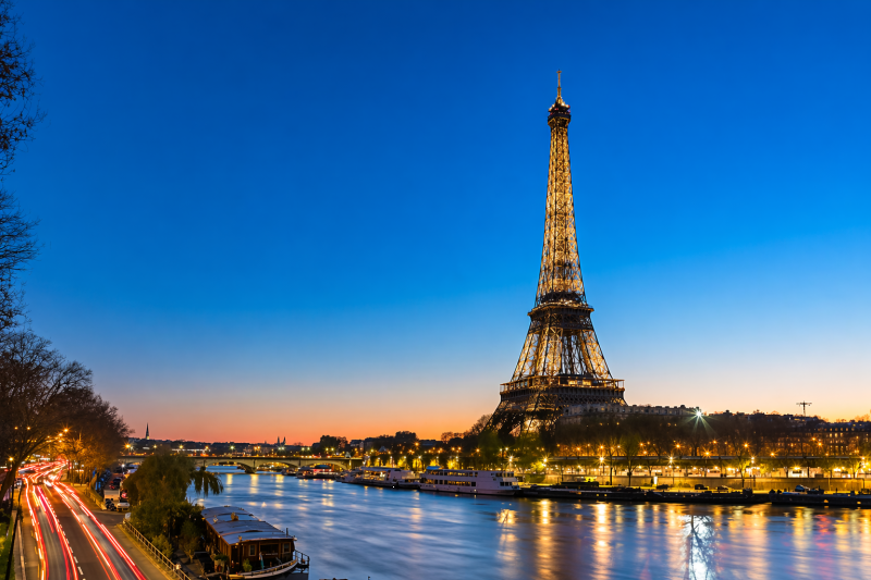 Paris: Dinner at the Eiffel Tower, Seine Cruise & Moulin Rouge Show with 1/2 Bottle of Champagne