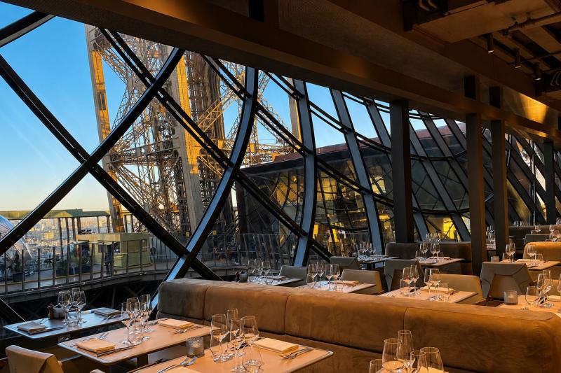 Take in the illuminated display of Paris