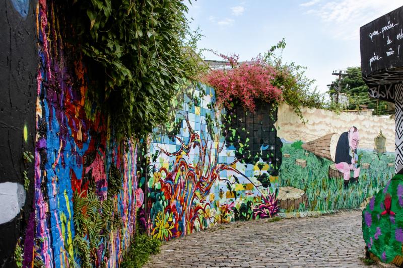 The Famous Batman\\\'s alley at Vila Madalena