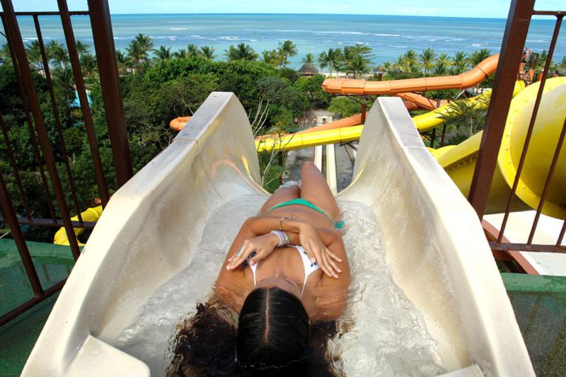 Quereimbaba waterslide with its 56 ft tall