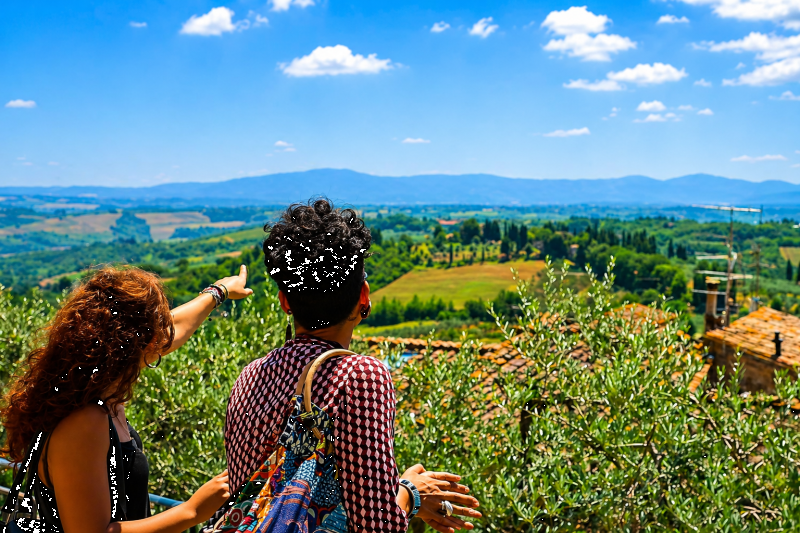 Sunflower field in Tuscany