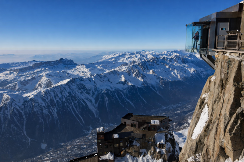 Aiguille du Midi Chamonix Step in the void