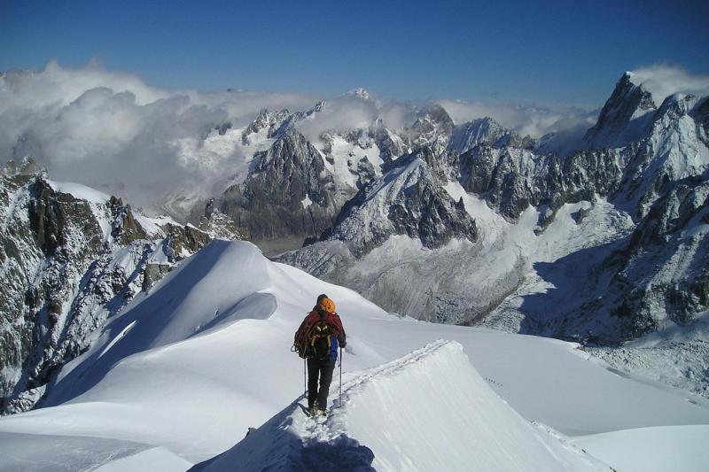 From the Aiguille du Midi