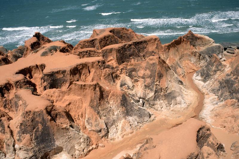 From Fortaleza: Morro Branco Red Cliffs & Colorful Dunes Tour: Full Day