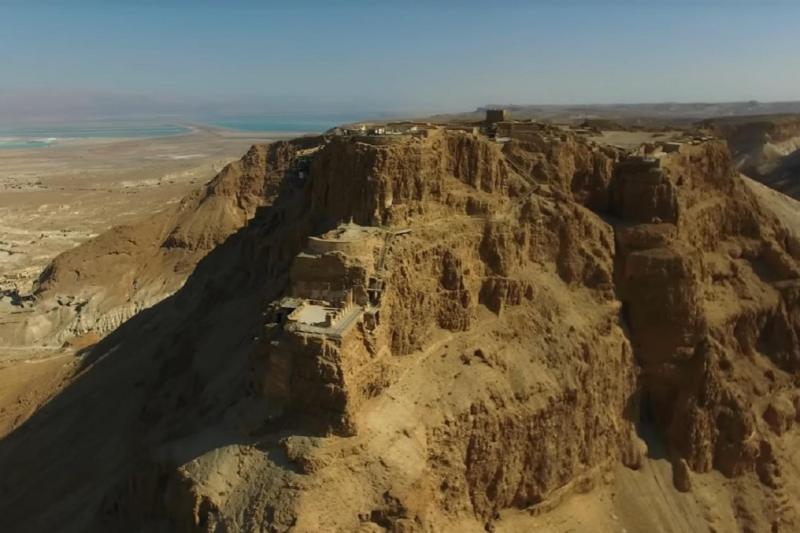 Masada Fortress - overlooking the Dead Sea