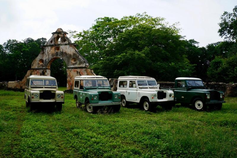Vintage Land Rover Expedition to Hacienda Uxmal Plantations From Uxmal