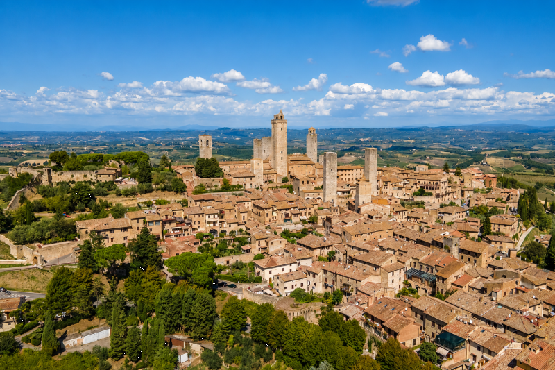 From Florence: Pisa, San Gimignano, Siena & its Cathedral Tour with Lunch & Wine