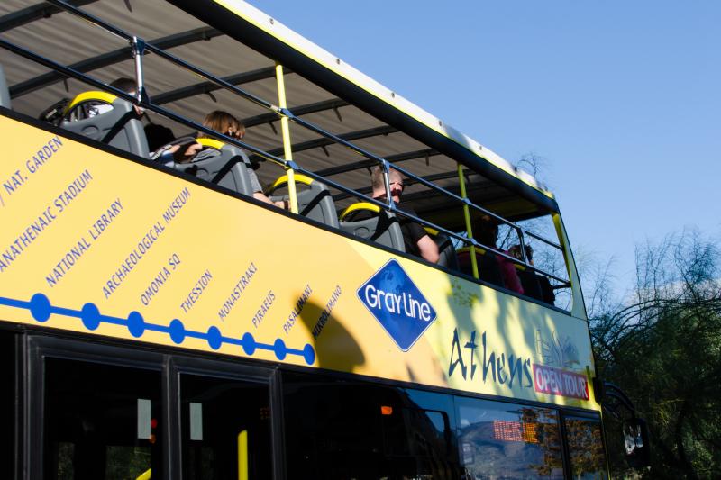 Athens Open Tour Double Decker Buses