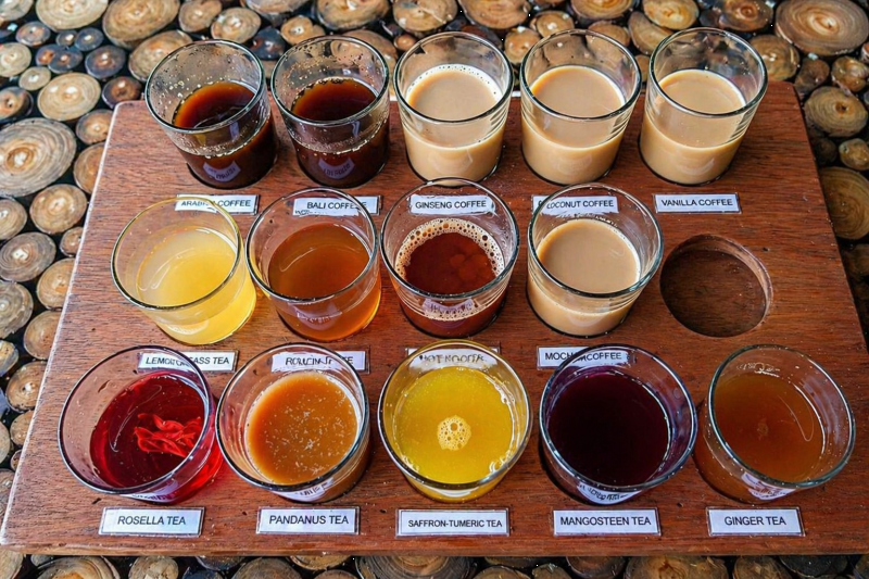 Discover the process of making delicious Balinese coffee and enjoy a variety of exotic coffees