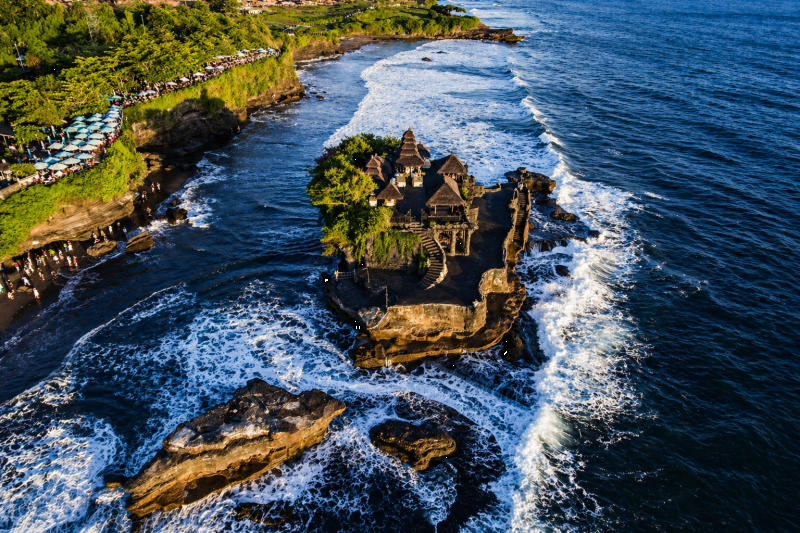 Aeroview Tanah Lot Temple
