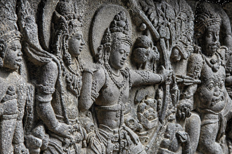 Relief at Prambanan Temple