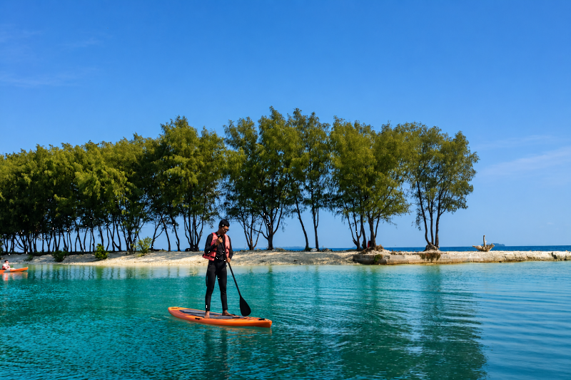 Enjoy canoeing at Asha Islan