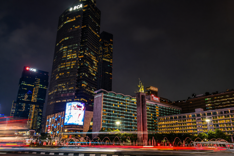The beauty of Jakarta city lights