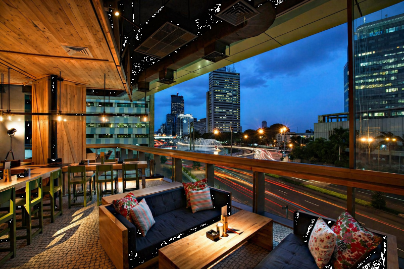 Beautiful city lights of Jakarta
