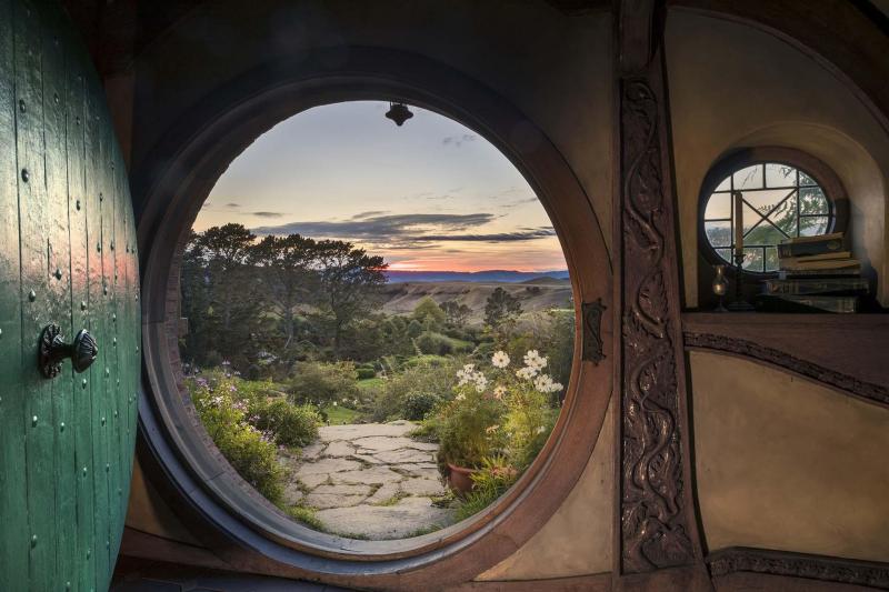 Looking through from a Hobbit Hole
