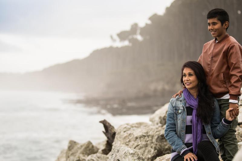 Enjoying the scenery of the West Coast of New Zealand