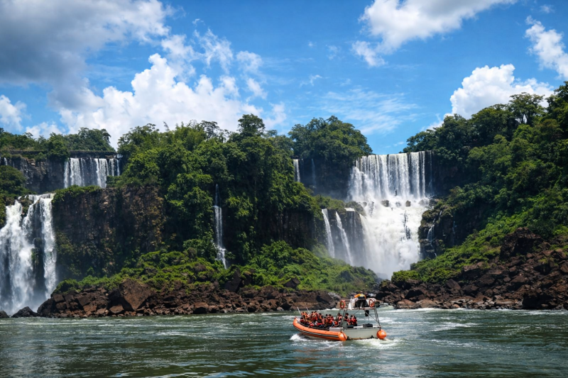 Iguazu: Argentine Falls with Great Adventure and Brazilian Falls with Transfers