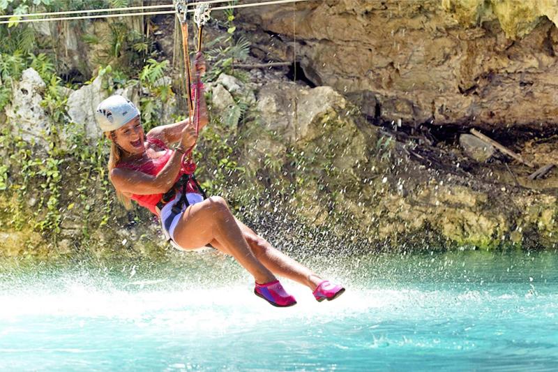 Zip Line Splash