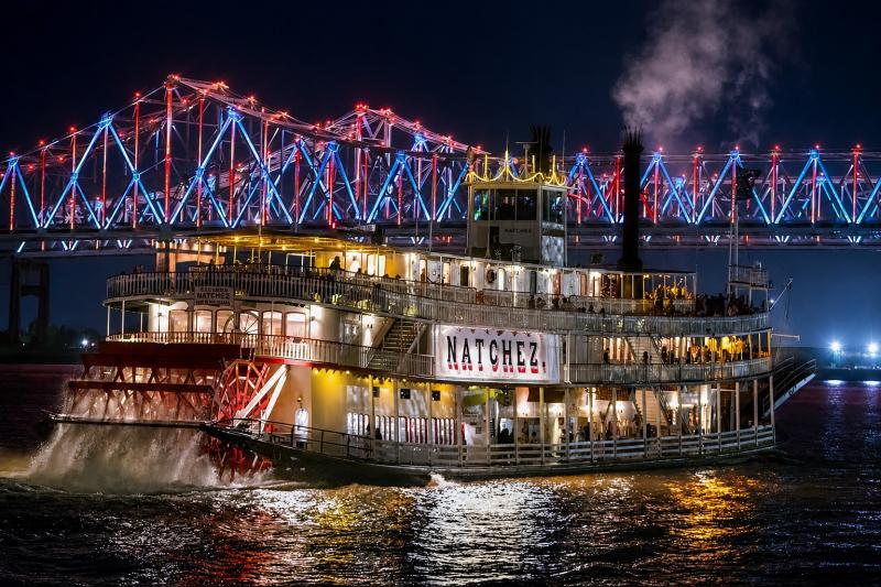 New Orleans Steamboat NATCHEZ Evening Jazz Cruise with Dinner