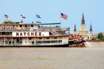 New Orleans Steamboat NATCHEZ Daytime Sightseeing Jazz Cruise