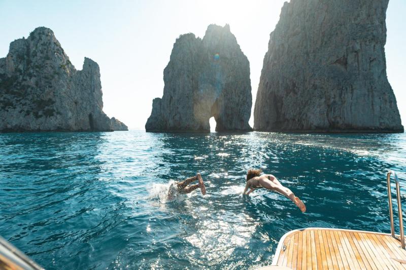From Sorrento: Private Boat Tour of Capri Island Full Day
