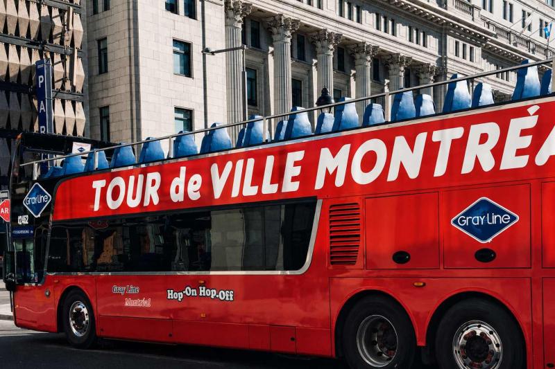 Montreal: Hop-On Hop-Off Double-Decker 1 Day (2-Hour Duration) Tour with Live Guide