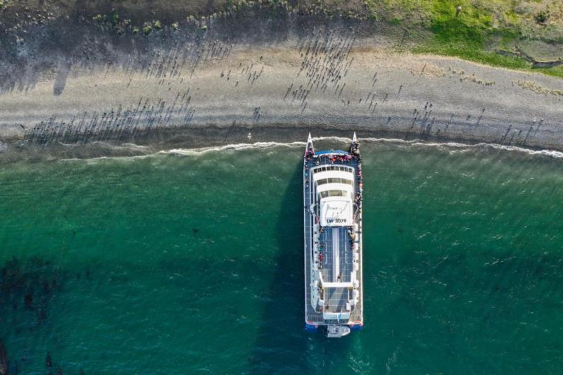 Navigation through the Beagle Channel, Seal Island, Bird Island and Penguin Island
