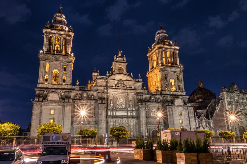 Mexico City: Night City Tour on a Double-Decker Bus