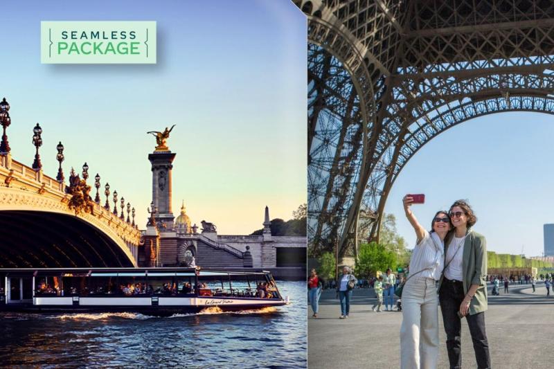 Lunch cruise on the Seine and Eiffel tower 2nd floor (reserved access)