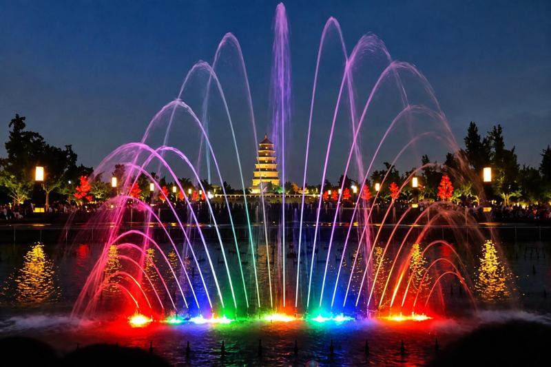 Xi'an: Grand Tang Dynasty Ever-Bright City, Music Fountain & City Wall Night Tour