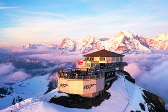 Schilthorn & Interlaken from Zurich