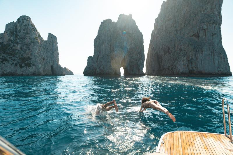 Boat tour of Capri Island with Blue Grotto