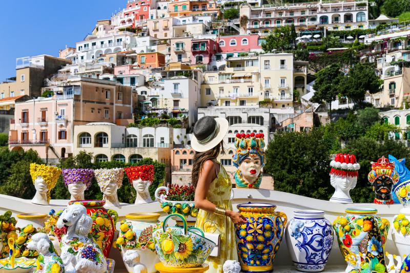 Positano ceramic shop