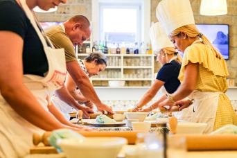 Classe de cuisine de Sorrento pratique
