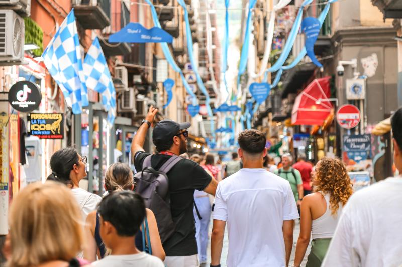 Walking trough the narrow streets