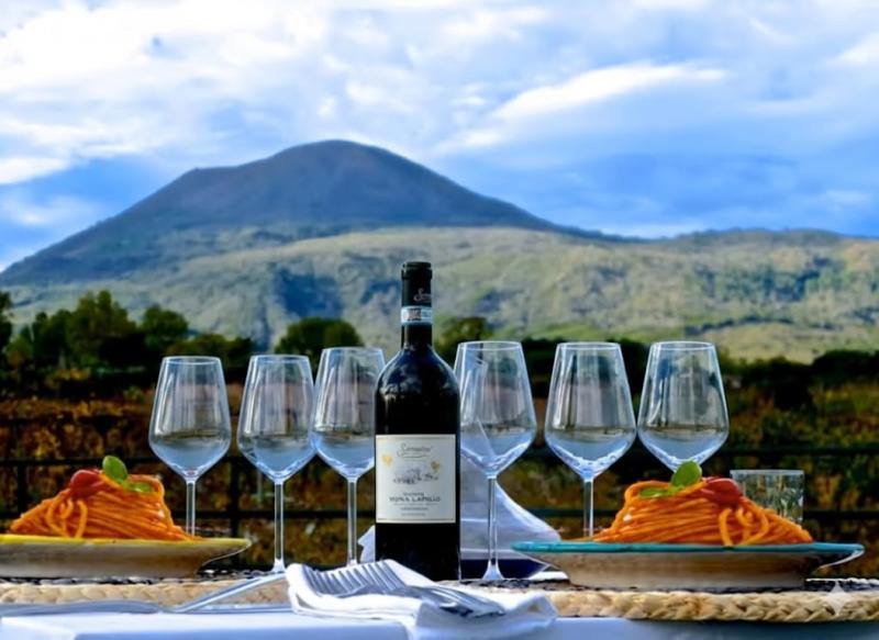 Private Transfer Naples ⇄ Sorrento and Guided Tour of Pompeii, Wine Tasting & Lunch