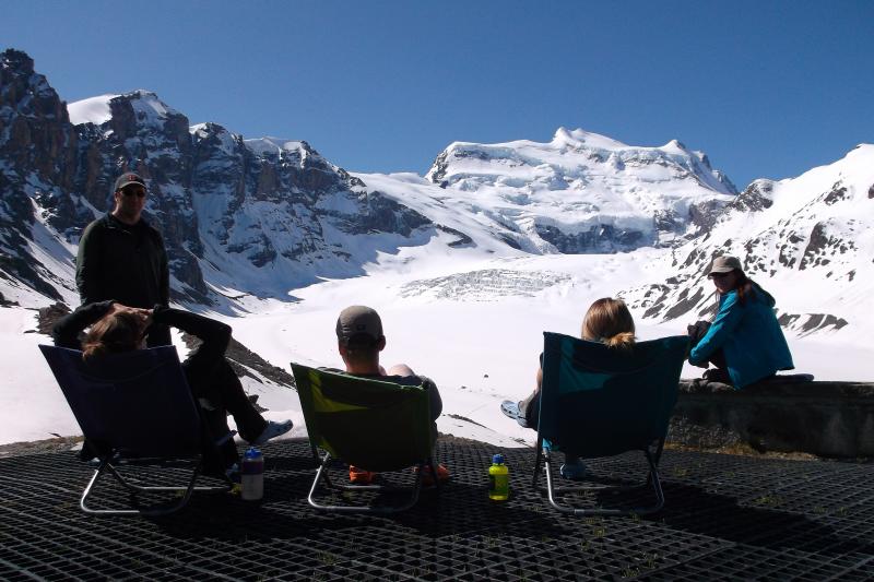 Up front glacier views on the Tour du Mont Blanc Alternative